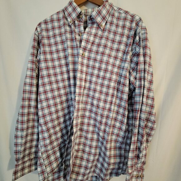 L.L. Bean Other - Men's L.L. Bean Long Sleeve Red Plaid Traditional Fit L Shirt